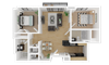 2 bedroom 2 bathroom